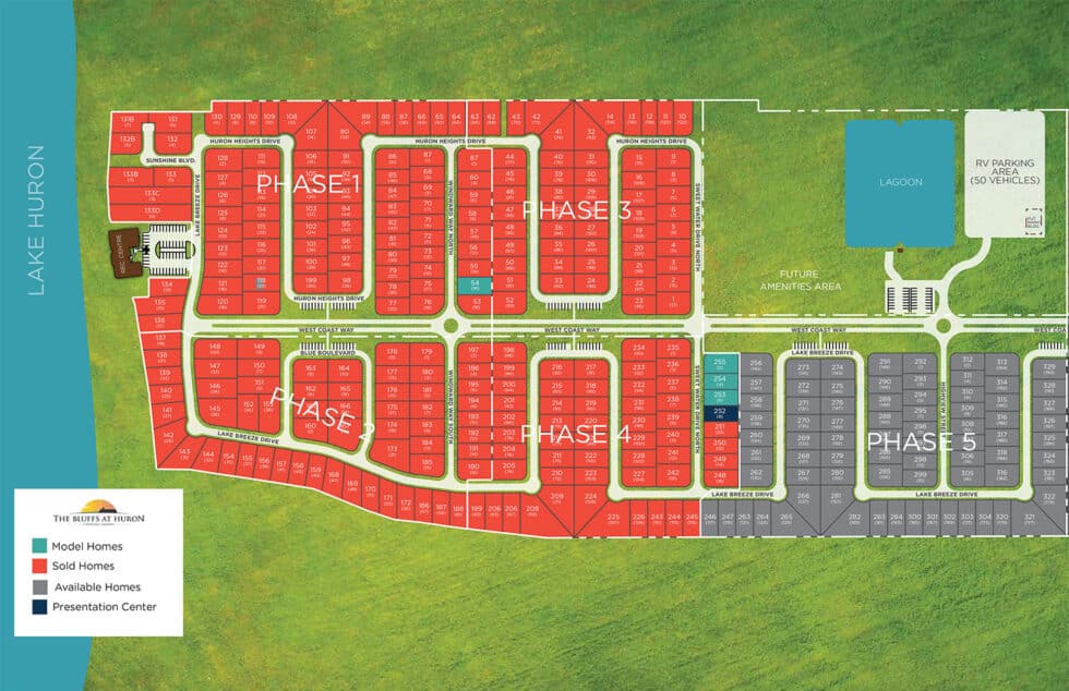 Site Plan The Bluffs at Huron